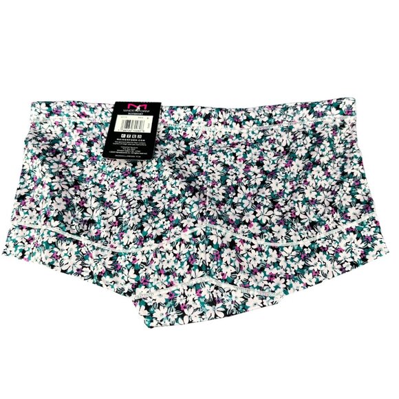 Maidenform Womens Size Medium 6 Panty Boyshorts Floral Multicolor New - Picture 2 of 8